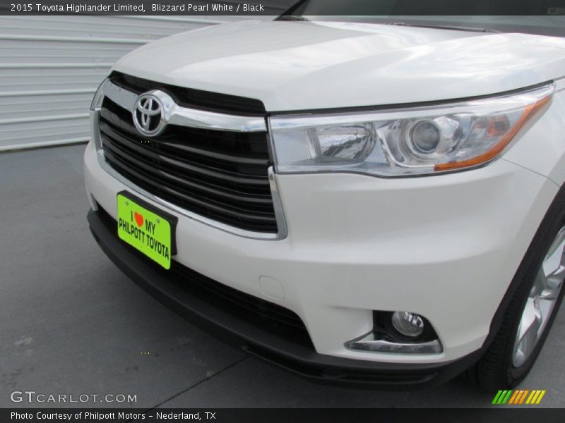 Blizzard Pearl White / Black 2015 Toyota Highlander Limited