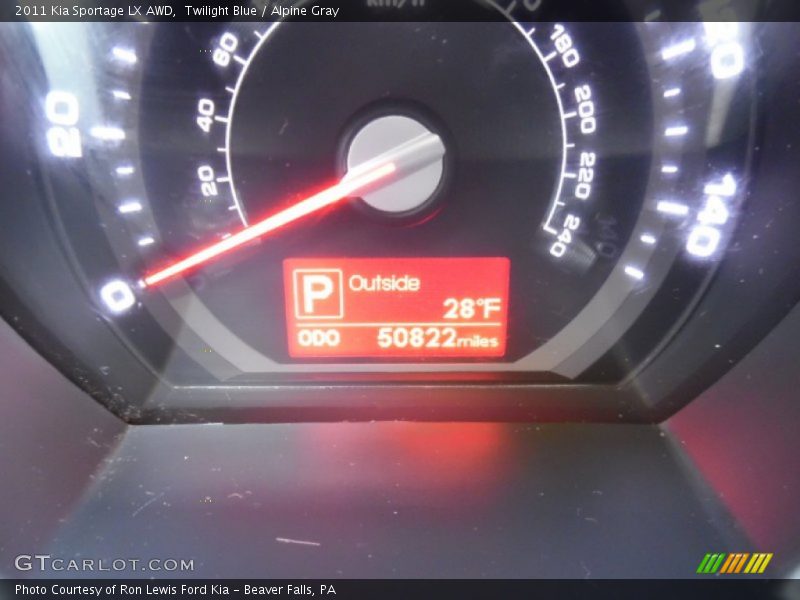 Twilight Blue / Alpine Gray 2011 Kia Sportage LX AWD