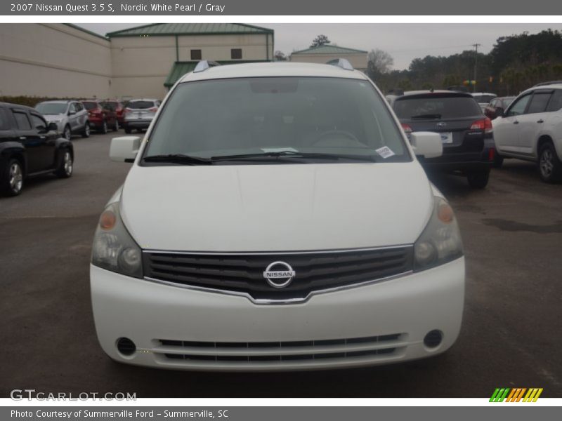 Nordic White Pearl / Gray 2007 Nissan Quest 3.5 S