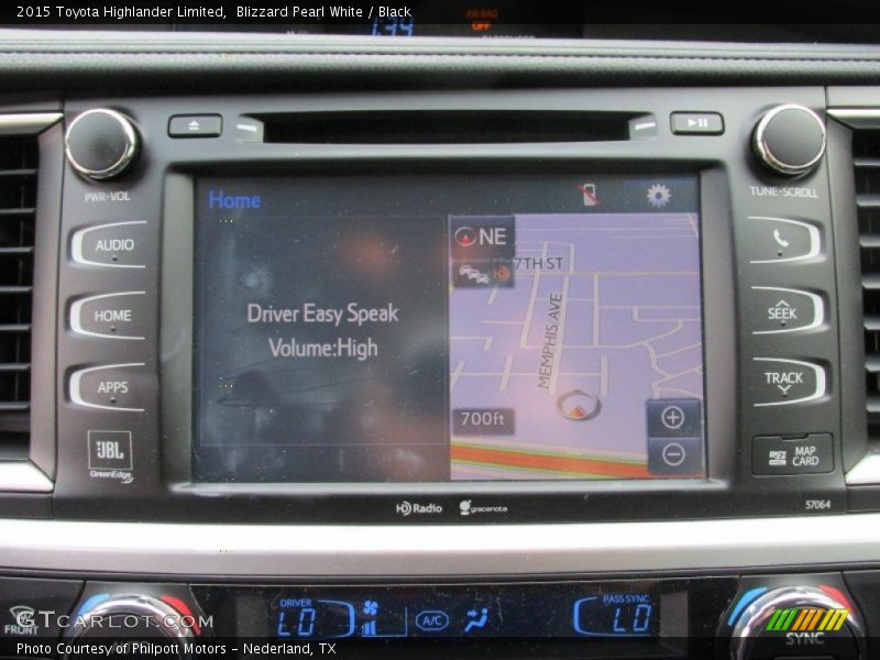 Blizzard Pearl White / Black 2015 Toyota Highlander Limited