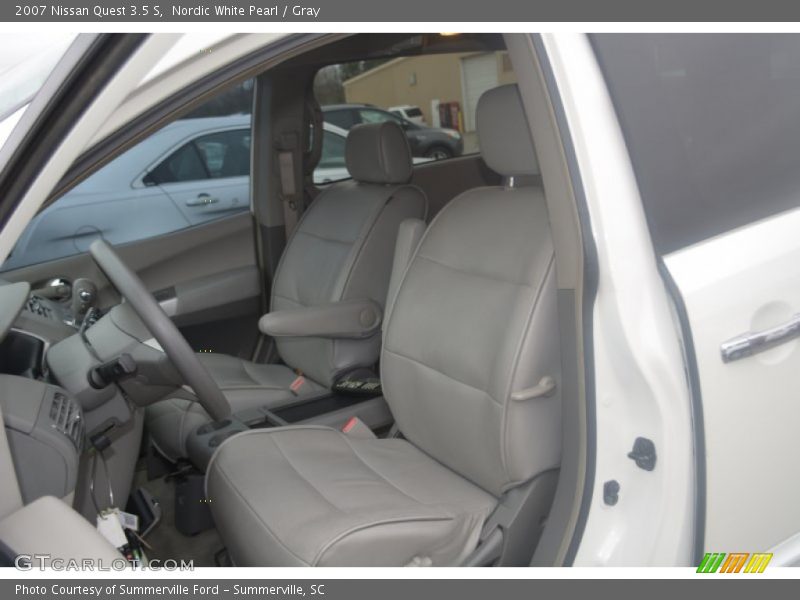 Nordic White Pearl / Gray 2007 Nissan Quest 3.5 S