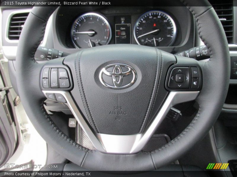 Blizzard Pearl White / Black 2015 Toyota Highlander Limited
