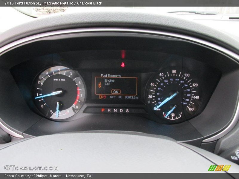Magnetic Metallic / Charcoal Black 2015 Ford Fusion SE