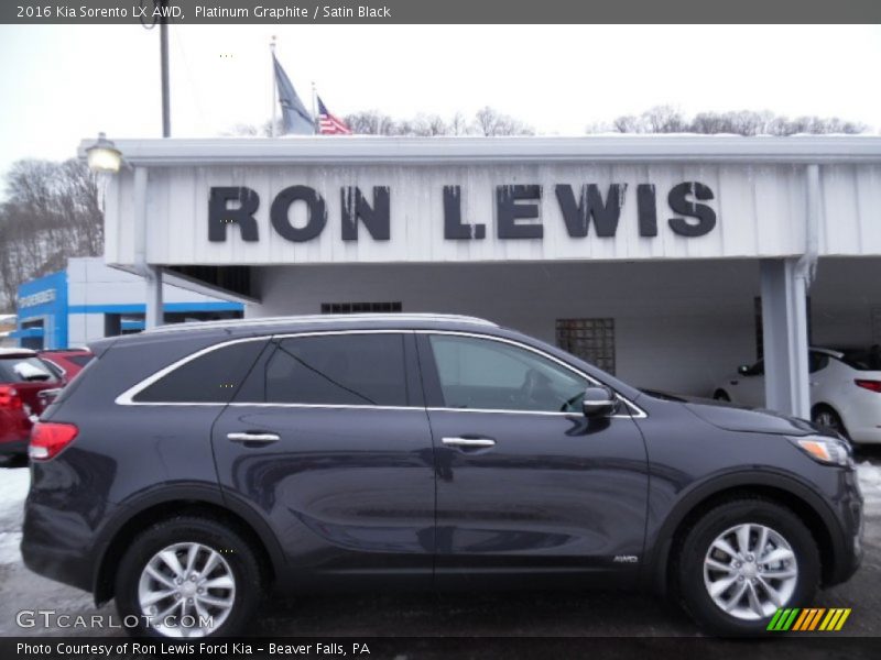 Platinum Graphite / Satin Black 2016 Kia Sorento LX AWD