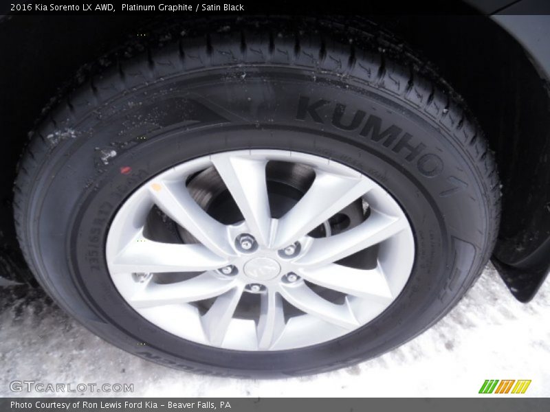 Platinum Graphite / Satin Black 2016 Kia Sorento LX AWD