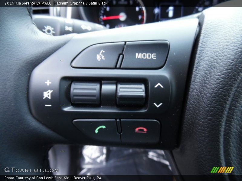 Controls of 2016 Sorento LX AWD