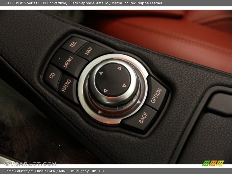 Controls of 2012 6 Series 650i Convertible