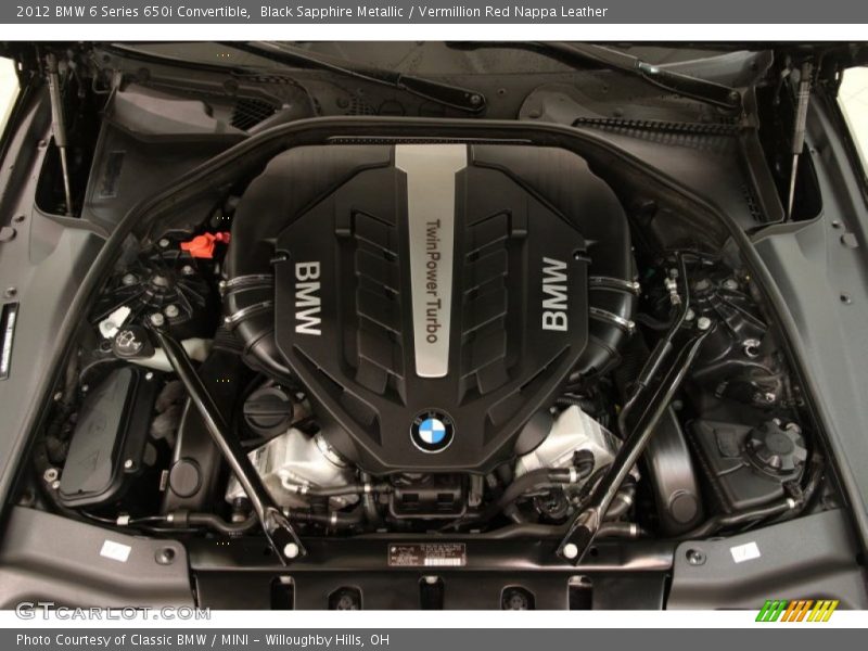  2012 6 Series 650i Convertible Engine - 4.4 Liter DI TwinPower Turbo DOHC 32-Valve VVT V8
