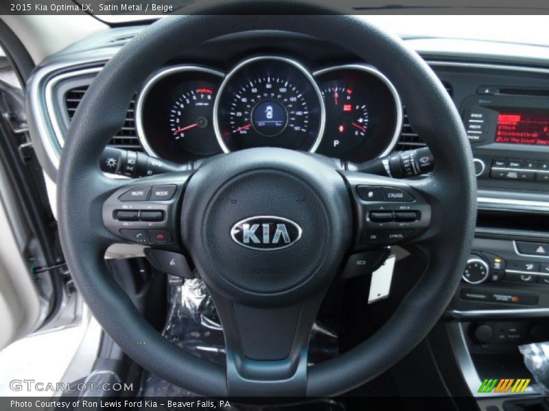 Satin Metal / Beige 2015 Kia Optima LX