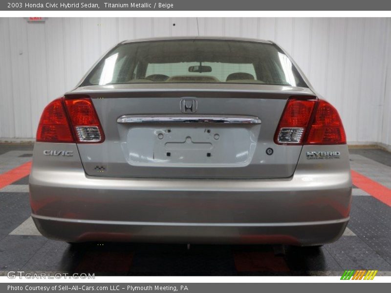 Titanium Metallic / Beige 2003 Honda Civic Hybrid Sedan