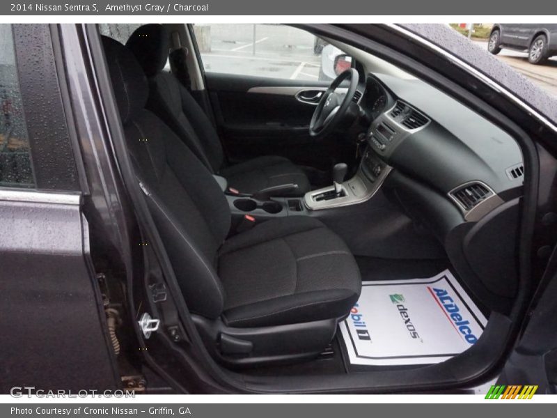 Amethyst Gray / Charcoal 2014 Nissan Sentra S