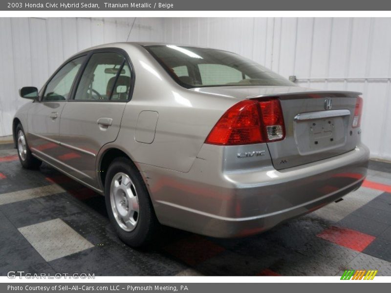 Titanium Metallic / Beige 2003 Honda Civic Hybrid Sedan