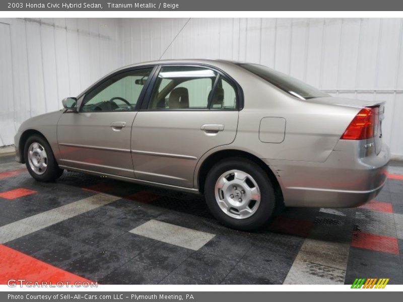 Titanium Metallic / Beige 2003 Honda Civic Hybrid Sedan