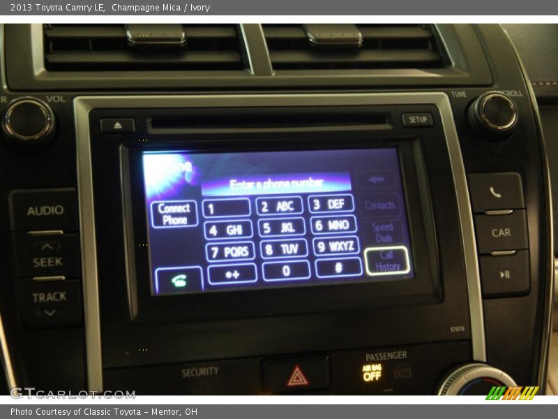 Champagne Mica / Ivory 2013 Toyota Camry LE