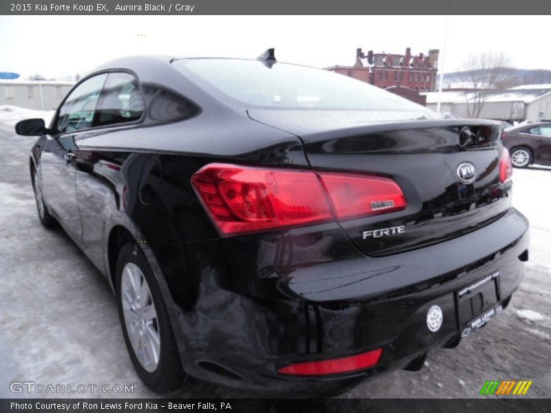 Aurora Black / Gray 2015 Kia Forte Koup EX