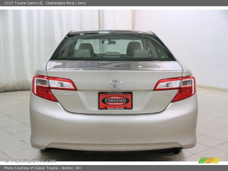 Champagne Mica / Ivory 2013 Toyota Camry LE