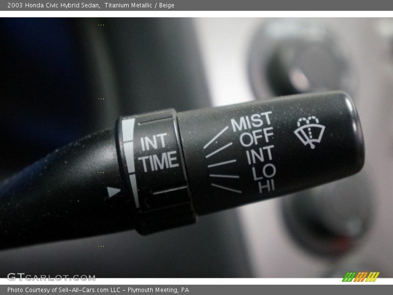 Titanium Metallic / Beige 2003 Honda Civic Hybrid Sedan