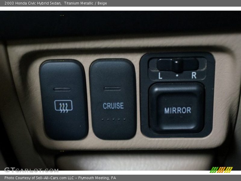 Titanium Metallic / Beige 2003 Honda Civic Hybrid Sedan