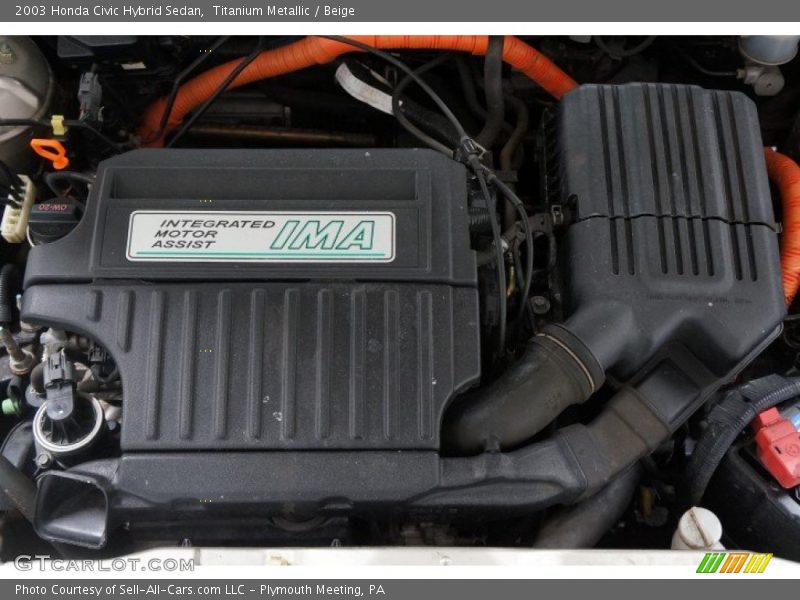  2003 Civic Hybrid Sedan Engine - 1.3 Liter SOHC 8-Valve VTEC 4 Cylinder IMA Gasoline/Electric Hybrid