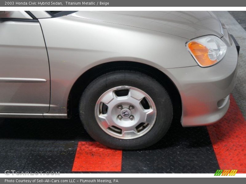 Titanium Metallic / Beige 2003 Honda Civic Hybrid Sedan