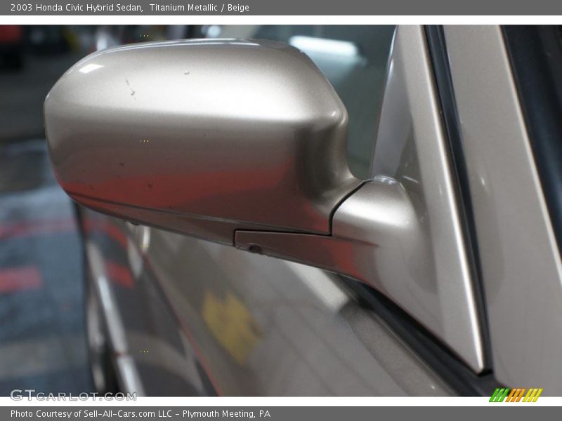 Titanium Metallic / Beige 2003 Honda Civic Hybrid Sedan