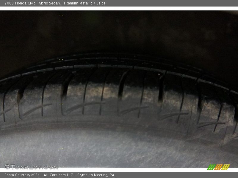 Titanium Metallic / Beige 2003 Honda Civic Hybrid Sedan