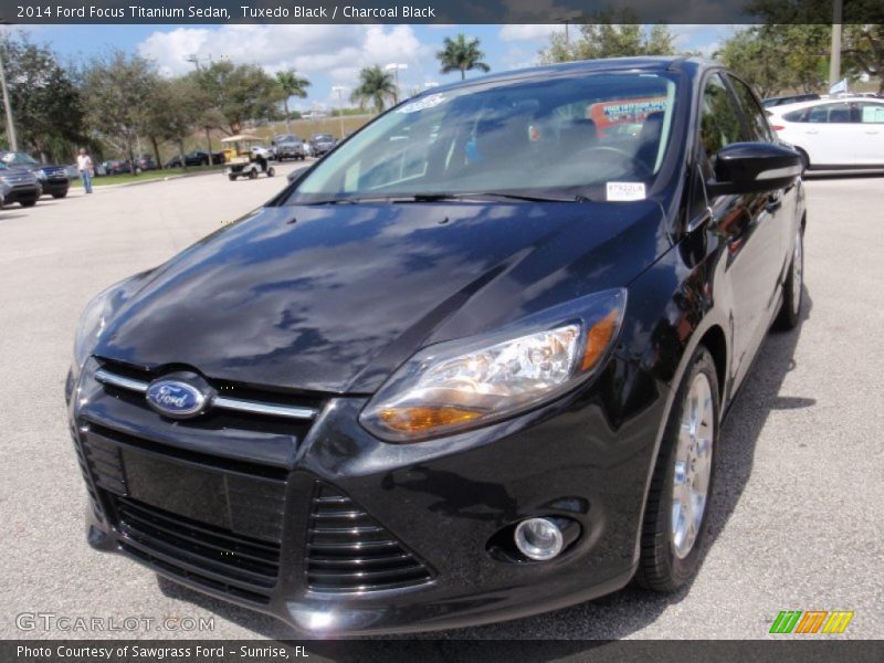 Tuxedo Black / Charcoal Black 2014 Ford Focus Titanium Sedan