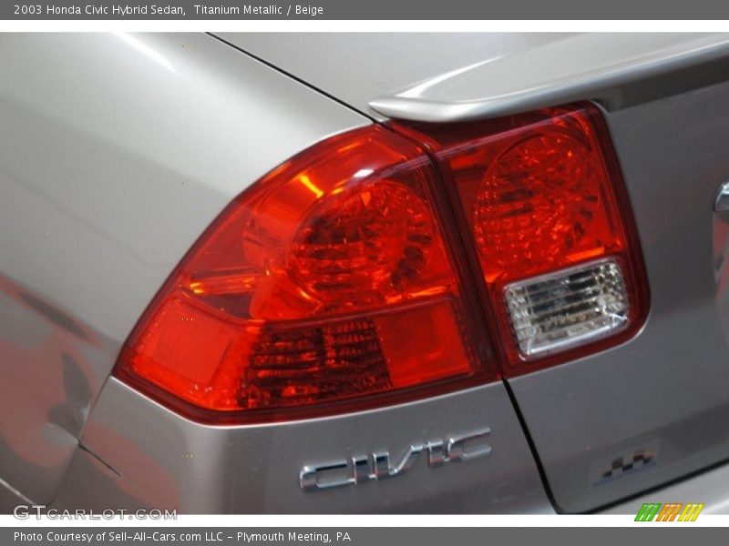 Titanium Metallic / Beige 2003 Honda Civic Hybrid Sedan