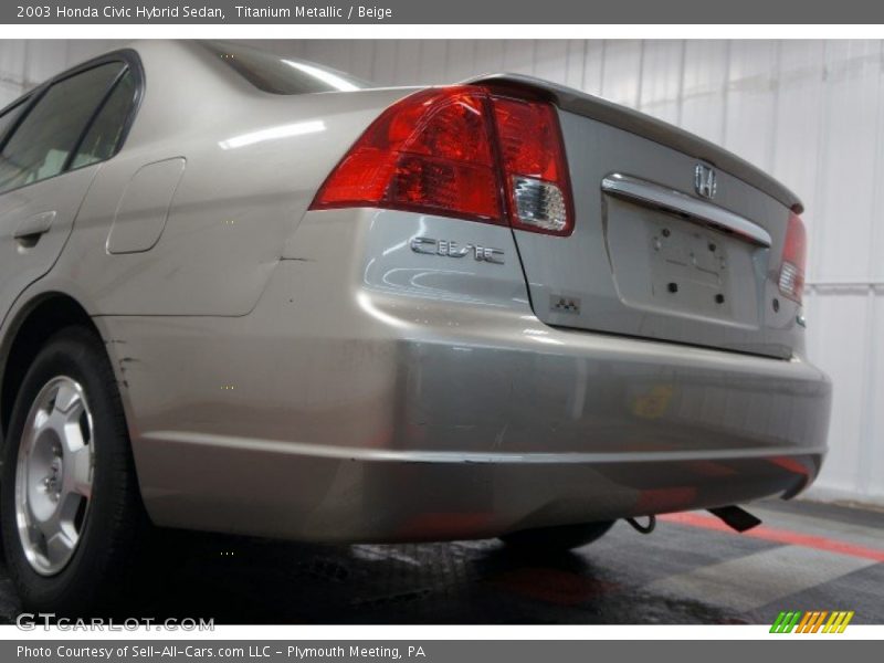 Titanium Metallic / Beige 2003 Honda Civic Hybrid Sedan
