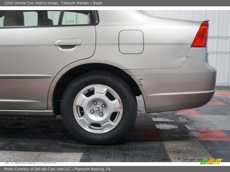 Titanium Metallic / Beige 2003 Honda Civic Hybrid Sedan