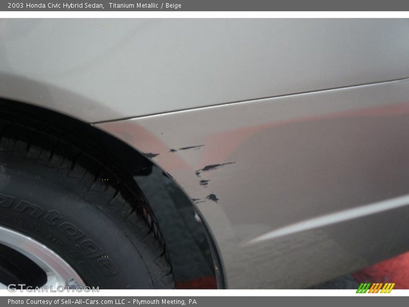 Titanium Metallic / Beige 2003 Honda Civic Hybrid Sedan