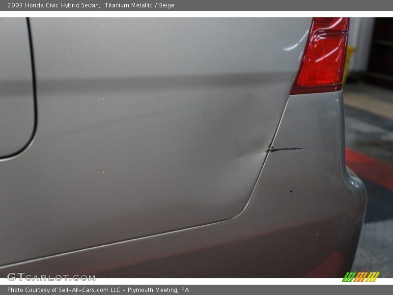 Titanium Metallic / Beige 2003 Honda Civic Hybrid Sedan