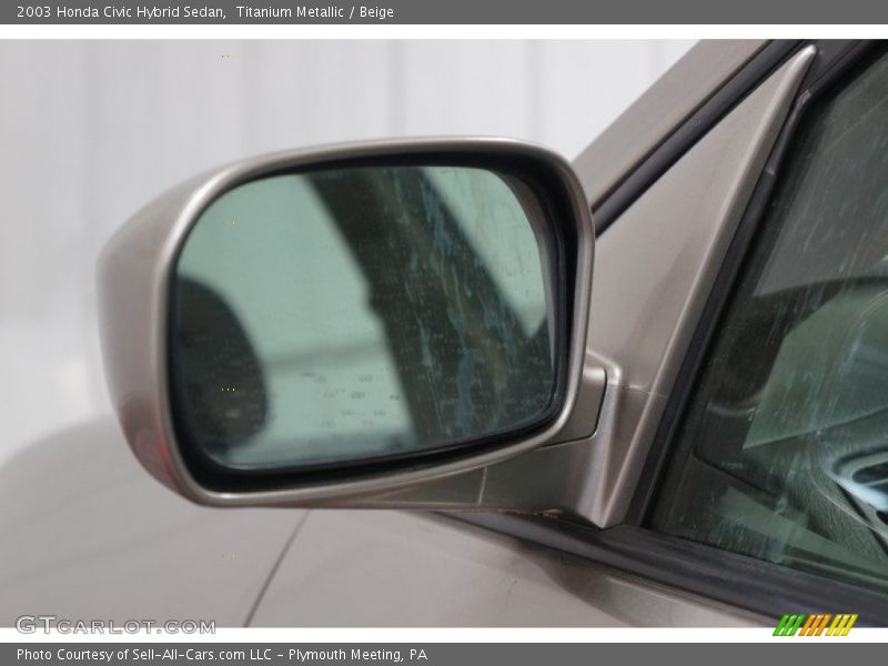 Titanium Metallic / Beige 2003 Honda Civic Hybrid Sedan
