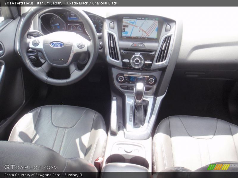Tuxedo Black / Charcoal Black 2014 Ford Focus Titanium Sedan