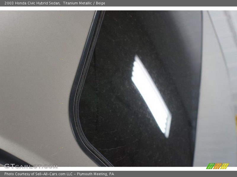 Titanium Metallic / Beige 2003 Honda Civic Hybrid Sedan