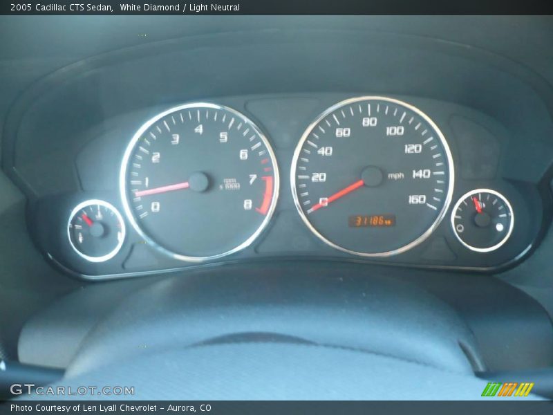 White Diamond / Light Neutral 2005 Cadillac CTS Sedan