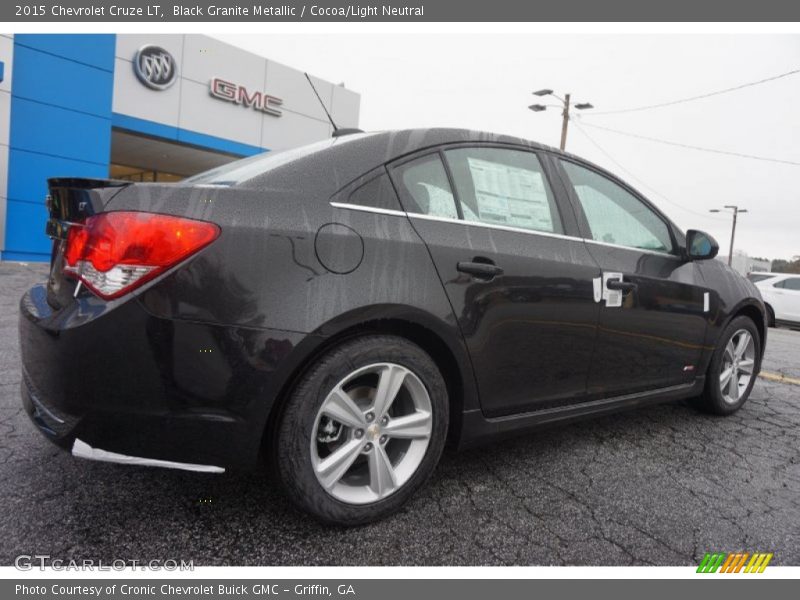 Black Granite Metallic / Cocoa/Light Neutral 2015 Chevrolet Cruze LT