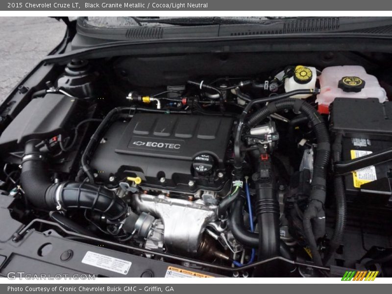 Black Granite Metallic / Cocoa/Light Neutral 2015 Chevrolet Cruze LT
