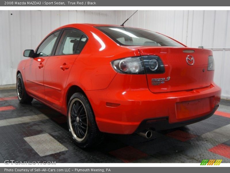 True Red / Black 2008 Mazda MAZDA3 i Sport Sedan