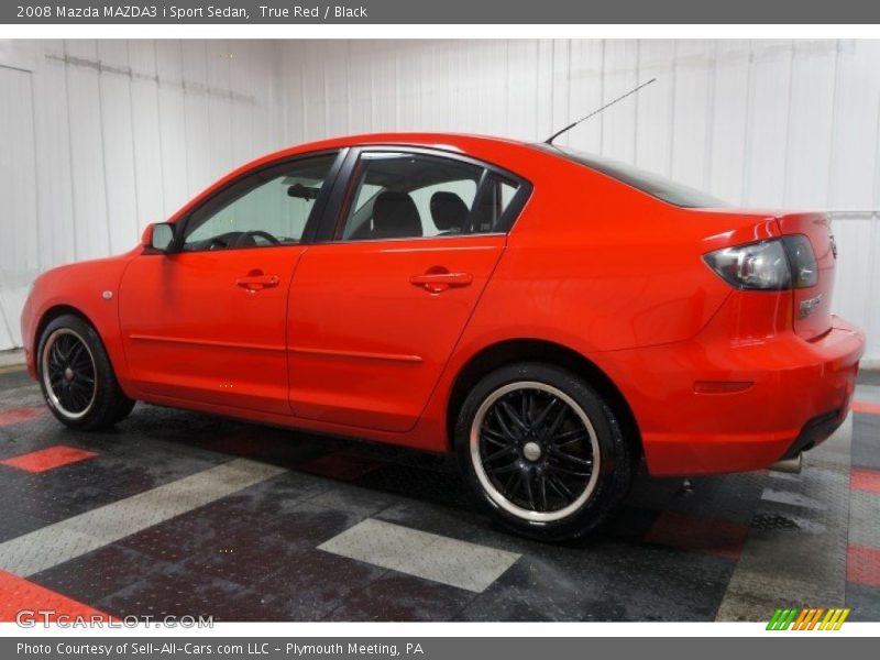 True Red / Black 2008 Mazda MAZDA3 i Sport Sedan