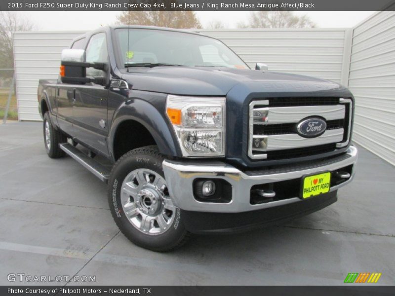 Blue Jeans / King Ranch Mesa Antique Affect/Black 2015 Ford F250 Super Duty King Ranch Crew Cab 4x4