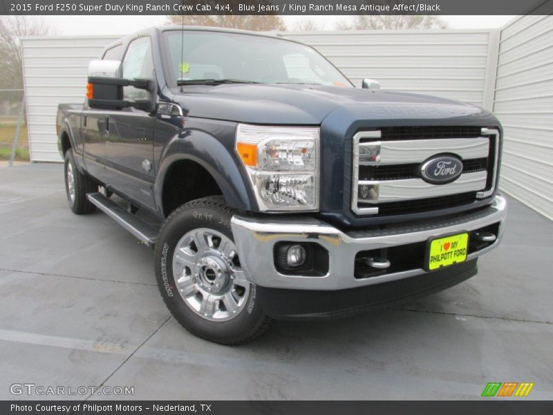 Blue Jeans / King Ranch Mesa Antique Affect/Black 2015 Ford F250 Super Duty King Ranch Crew Cab 4x4
