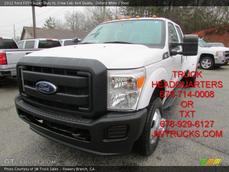 Oxford White / Steel 2012 Ford F350 Super Duty XL Crew Cab 4x4 Dually