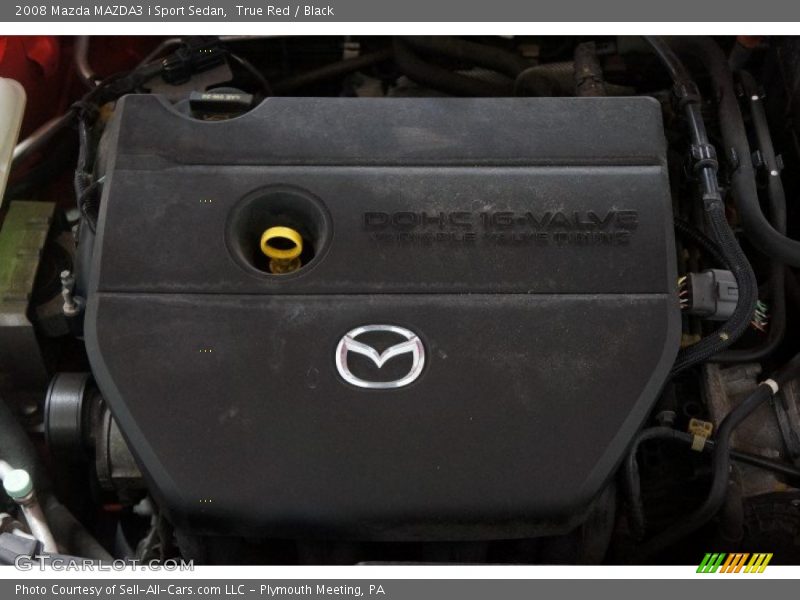 True Red / Black 2008 Mazda MAZDA3 i Sport Sedan