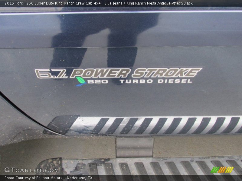 Blue Jeans / King Ranch Mesa Antique Affect/Black 2015 Ford F250 Super Duty King Ranch Crew Cab 4x4