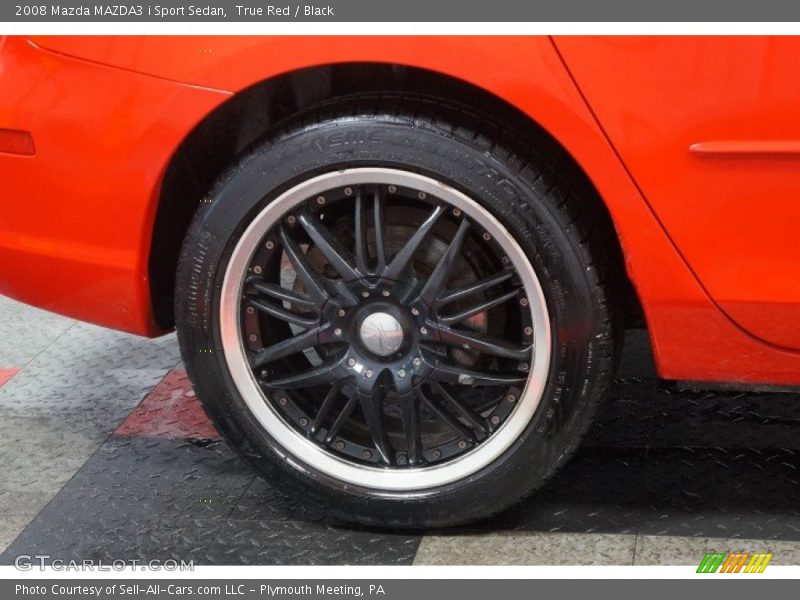 True Red / Black 2008 Mazda MAZDA3 i Sport Sedan