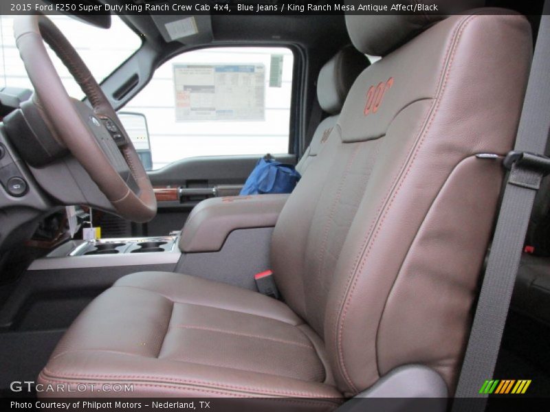 Blue Jeans / King Ranch Mesa Antique Affect/Black 2015 Ford F250 Super Duty King Ranch Crew Cab 4x4