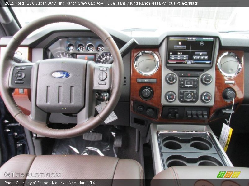 Blue Jeans / King Ranch Mesa Antique Affect/Black 2015 Ford F250 Super Duty King Ranch Crew Cab 4x4