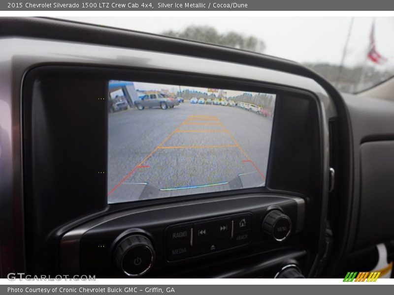 Silver Ice Metallic / Cocoa/Dune 2015 Chevrolet Silverado 1500 LTZ Crew Cab 4x4