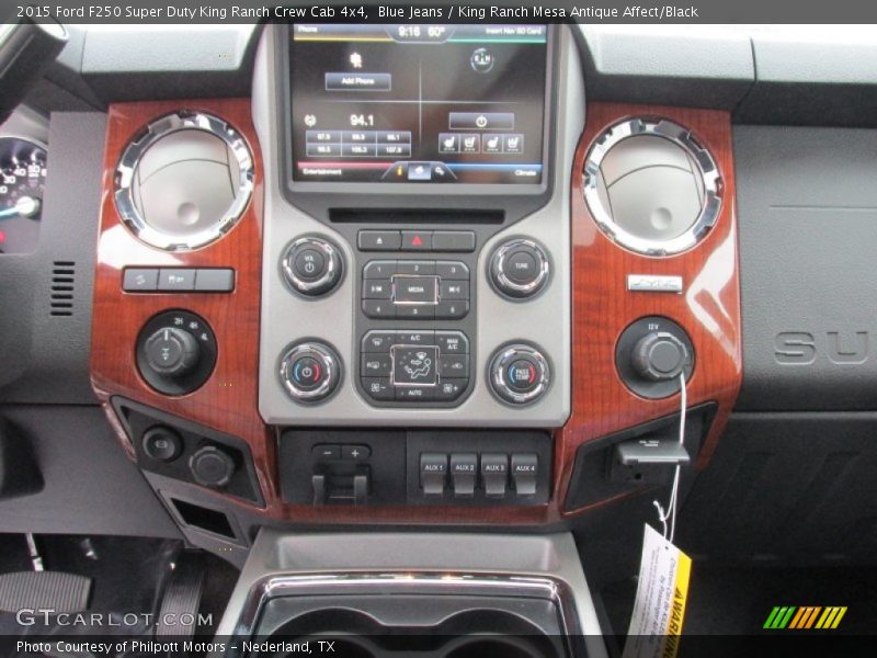 Blue Jeans / King Ranch Mesa Antique Affect/Black 2015 Ford F250 Super Duty King Ranch Crew Cab 4x4